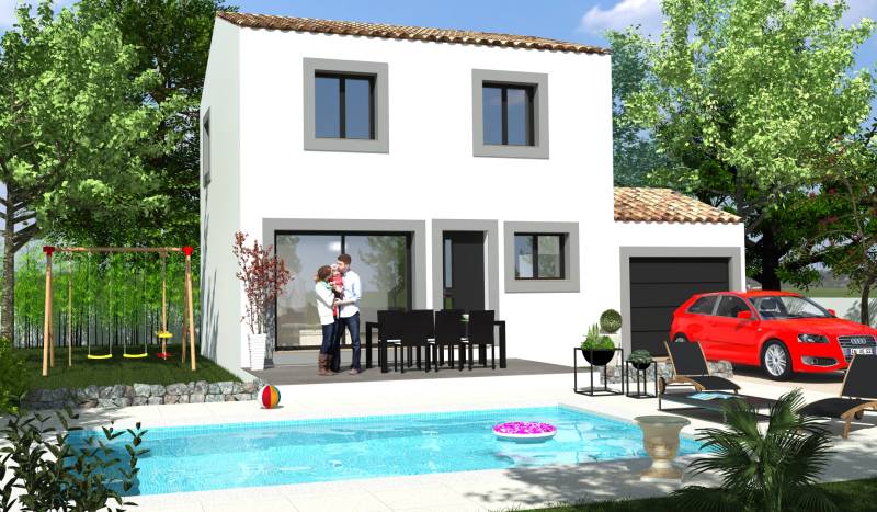 Maison à étage traditionnelle ou contemporaine avec ou sans garage, 3 chambres dans l'Hérault