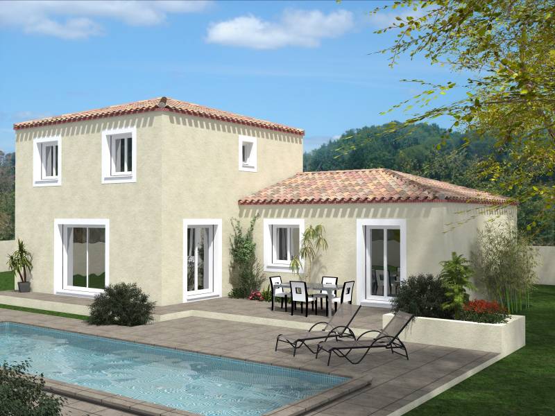 Maison à étage avec toiture 3 et 4 pans et 5 chambres dans l'Hérault