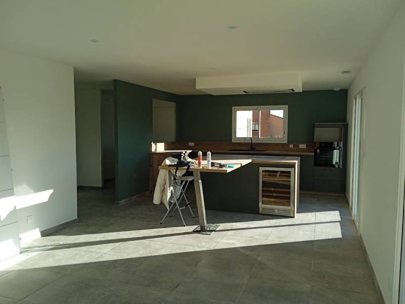 Construction d'une maison plain-pied 122 m² avec 3 chambres et 1 bureau à CAPESTANG aux pieds du Canal du Midi proche Béziers et Narbonne