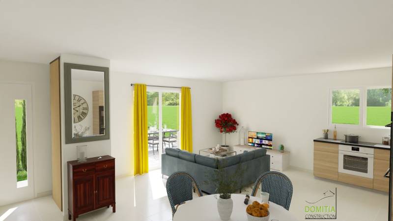 Maison plain-pied à partir de 65 m², en version 2 chambres, avec ou sans garage.  Idéal 1ère acquisition ou résidence secondaire !